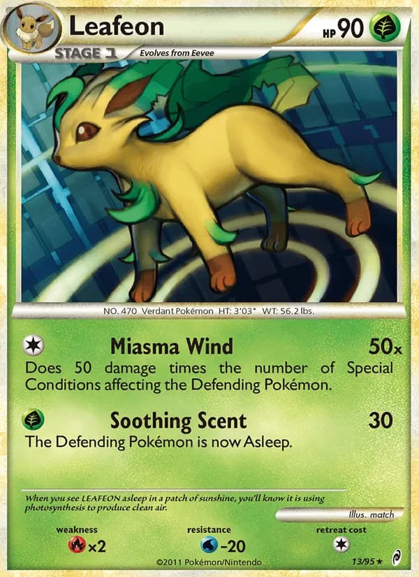 Leafeon card in English