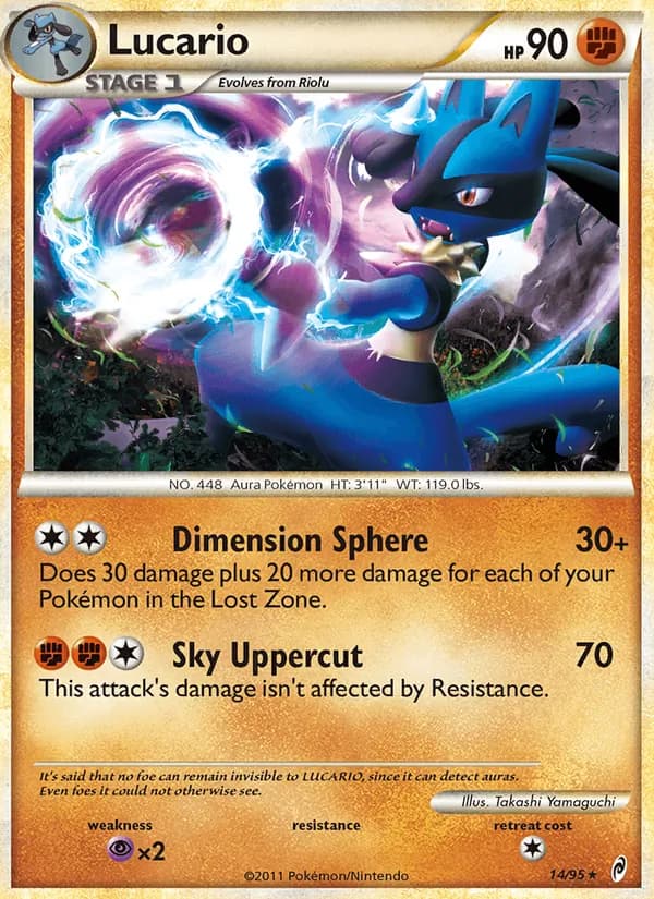 Lucario card in English