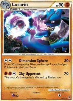 Lucario card in English