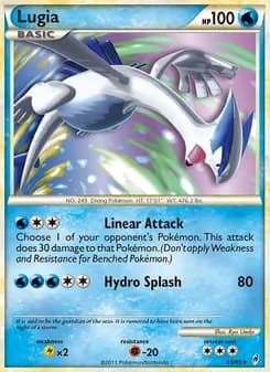 Lugia card in English