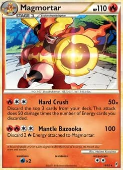 Magmortar card in English