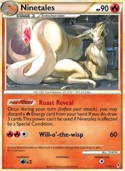 Ninetales card in English
