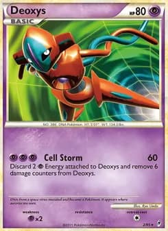 Deoxys card in English