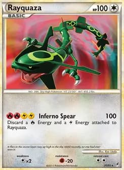 Rayquaza card in English
