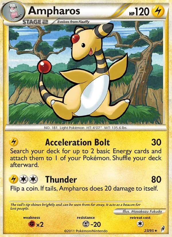 Ampharos card in English