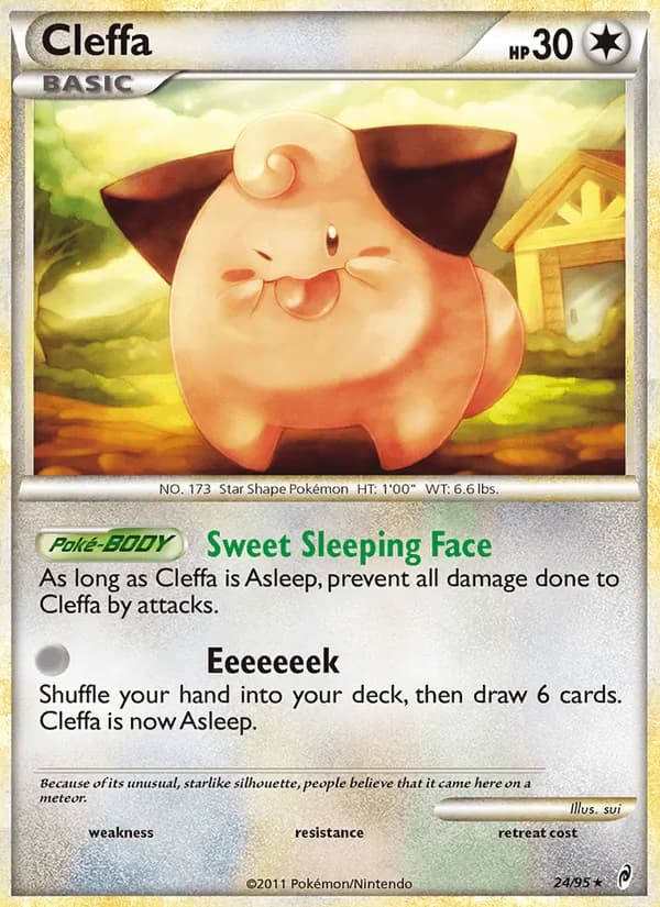 Cleffa card in English