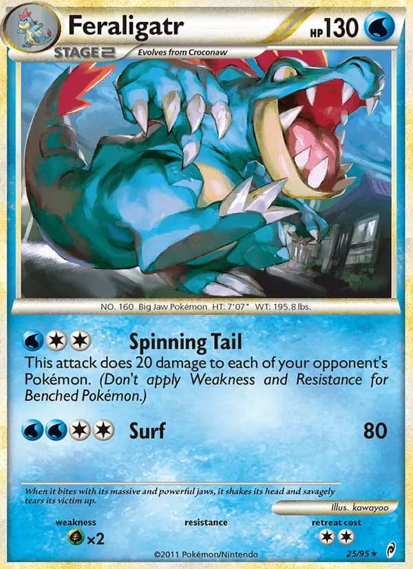 Feraligatr card in English