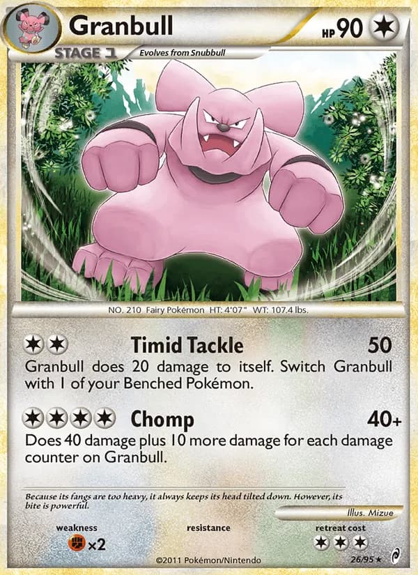 Granbull card in English