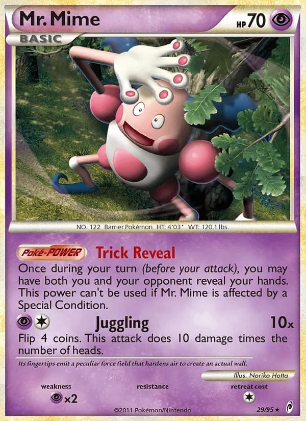 Mr. Mime card in English