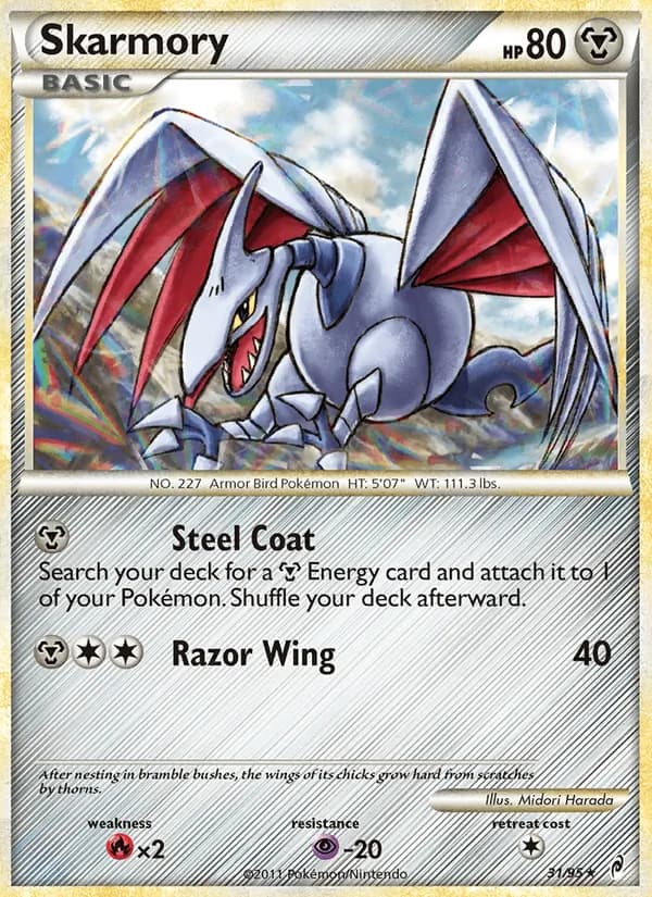 Skarmory card in English