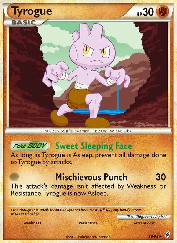 Tyrogue card in English