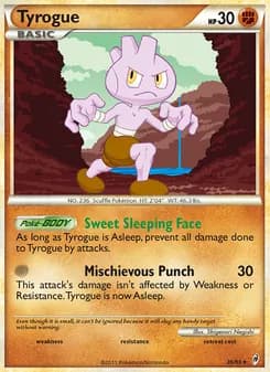 Tyrogue card in English