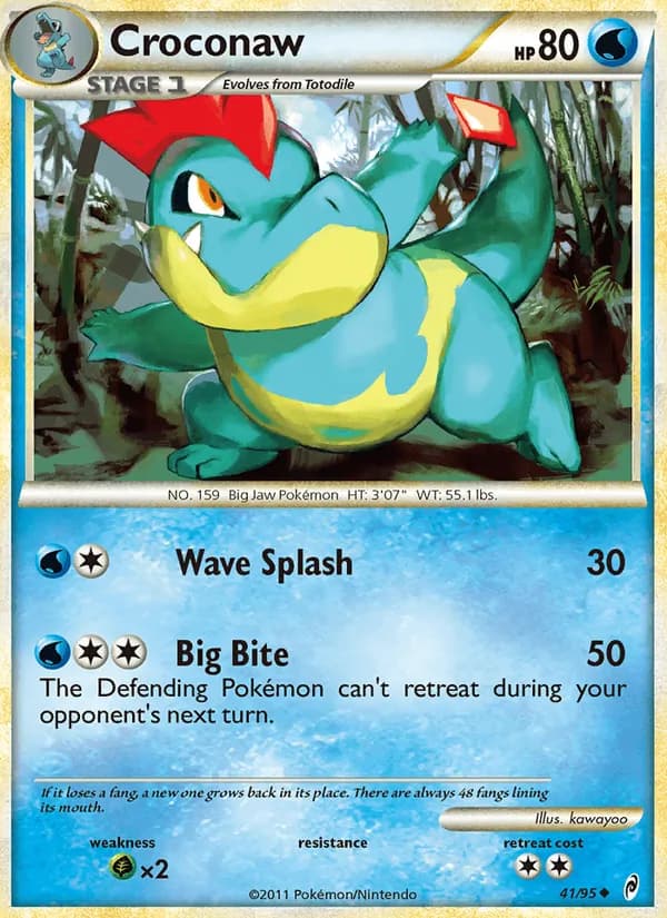 Croconaw card in English