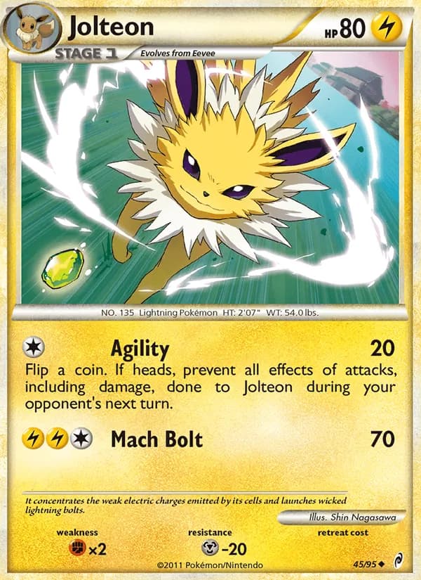 Jolteon card in English