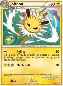 Jolteon card in English