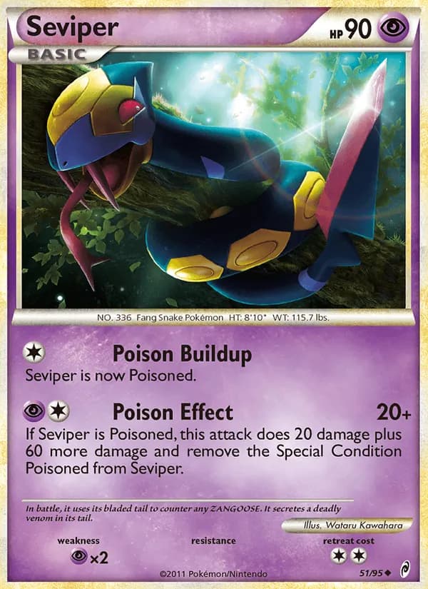 Seviper card in English