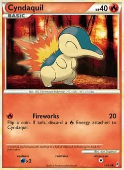 Cyndaquil card in English