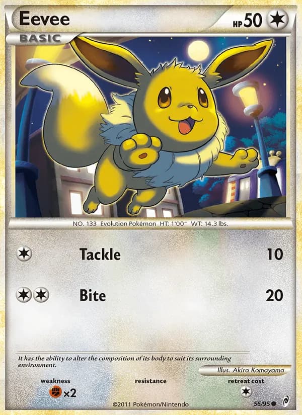 Eevee card in English
