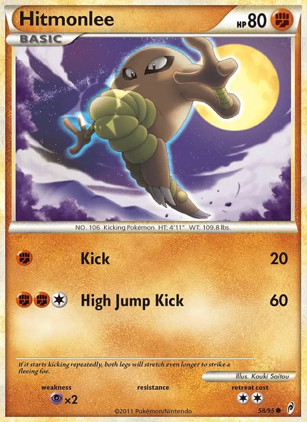 Hitmonlee card in English