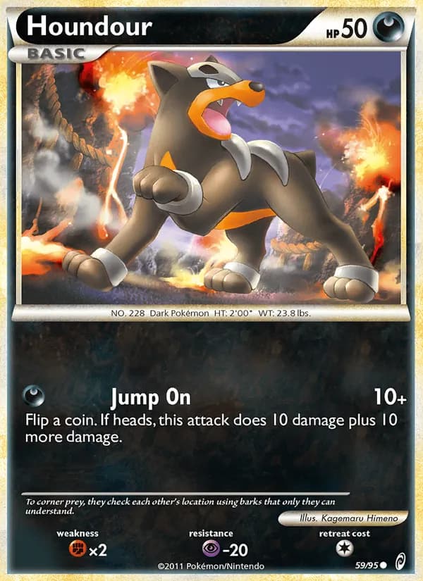 Houndour card in English
