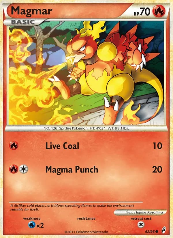 Magmar card in English