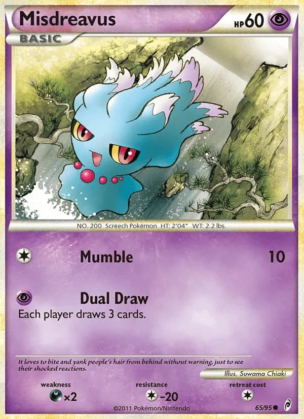 Misdreavus card in English