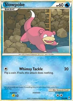 Slowpoke card in English