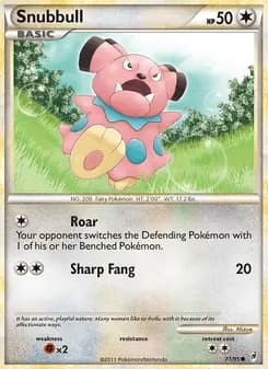 Snubbull card in English