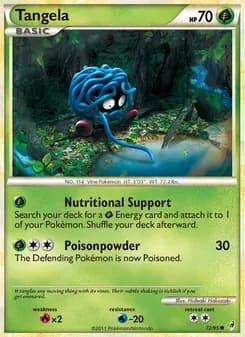 Tangela card in English