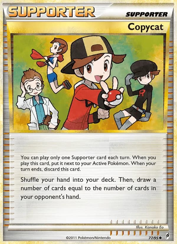 Copycat card in English