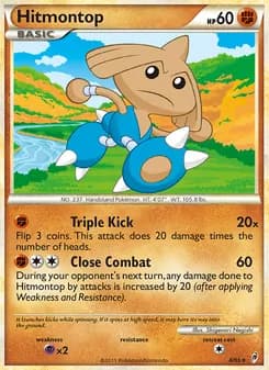 Hitmontop card in English
