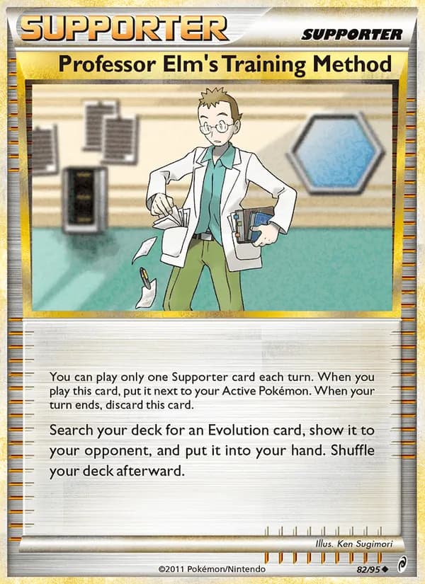 Professor Elm's Training Method card in English