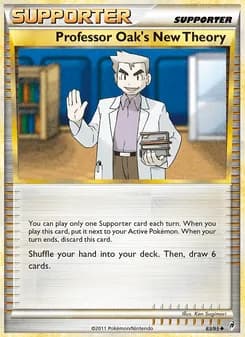 Professor Oak's New Theory card in English