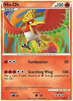 Ho-Oh card in English
