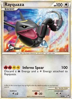 Rayquaza card in English