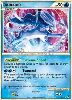 Suicune card in English