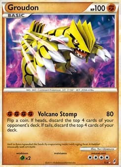 Groudon card in English