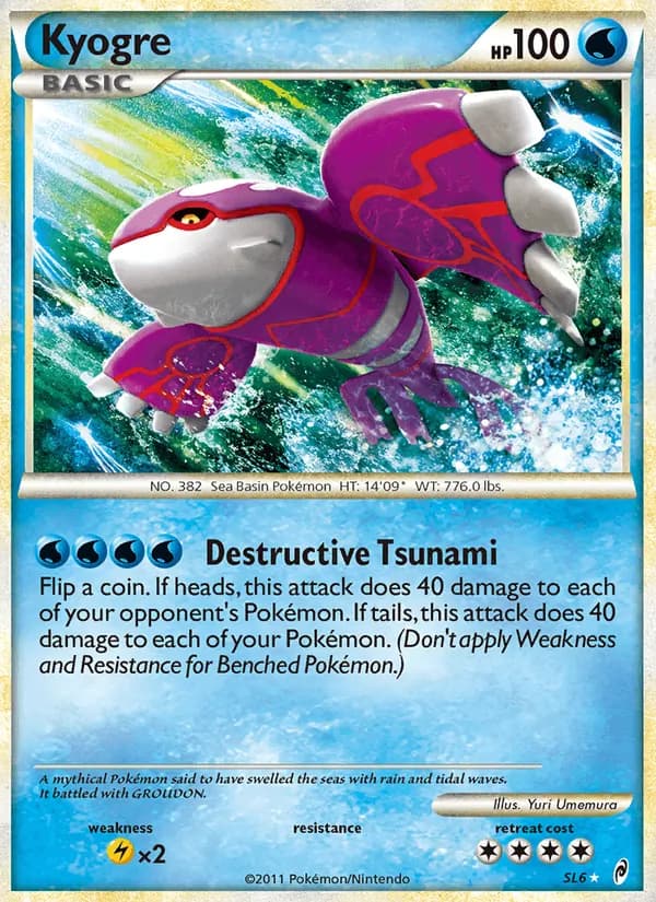 Kyogre card in English