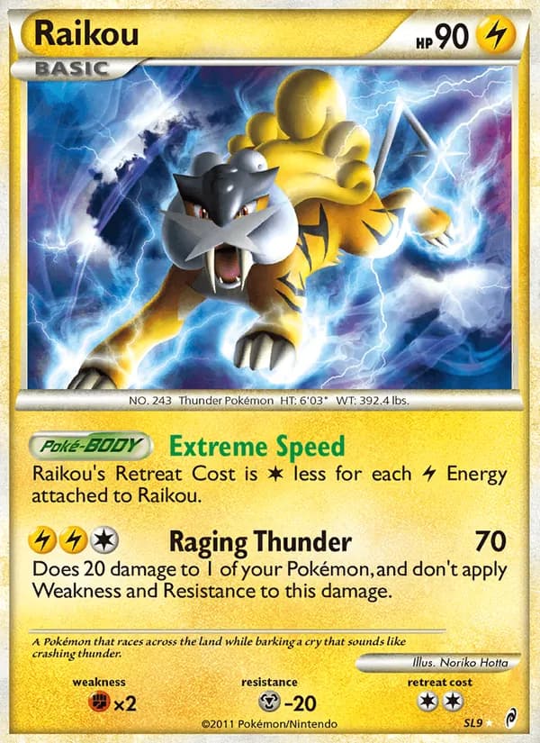 Raikou card in English
