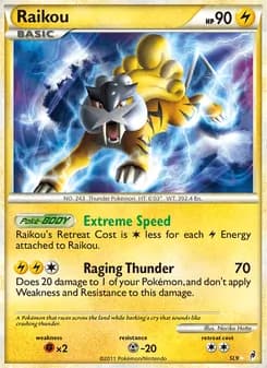 Raikou card in English