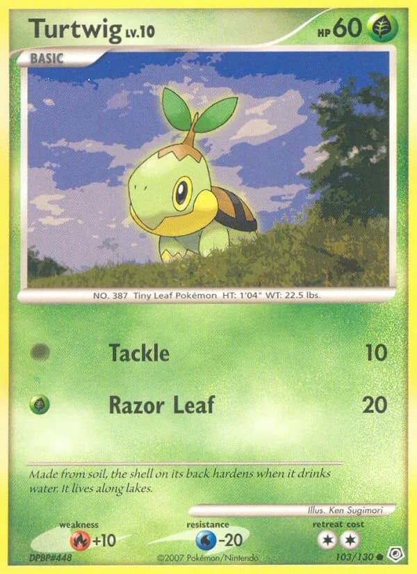 Turtwig card in English