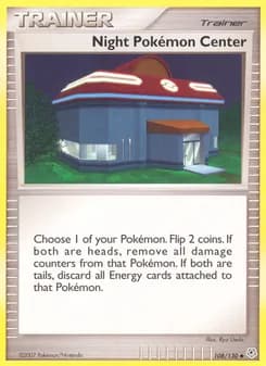 Night Pokémon Center card in English