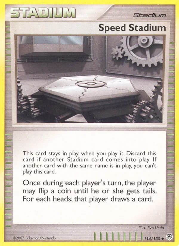 Speed Stadium card in English