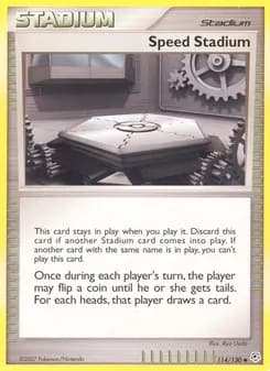 Speed Stadium card in English