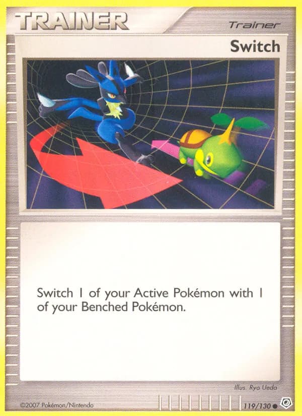 Switch card in English