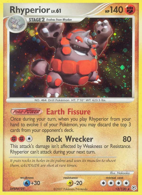 Rhyperior card in English