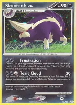 Skuntank card in English