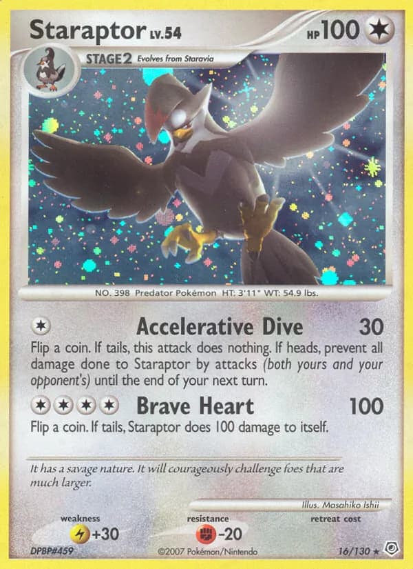 Staraptor card in English