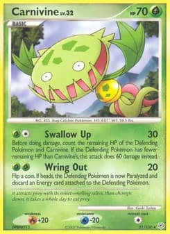 Carnivine card in English