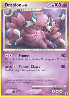Drapion card in English